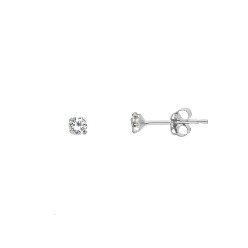 Songa Antonio - Orecchini Punto Luce - Oro Bianco - Zirconia Cubica