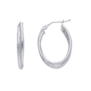 Songa Antonio - Orecchini Cerchio - Oro Bianco - 18 Ct