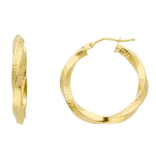 Songa Antonio - Orecchini Cerchio - Oro Giallo - 18 Ct