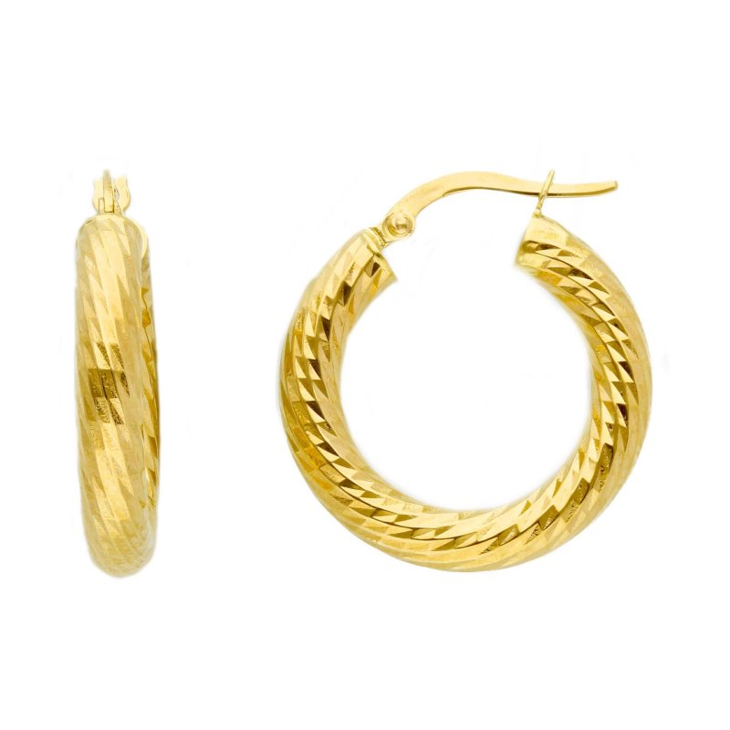Songa Antonio - Orecchini Cerchio - Oro Giallo - 18 Ct