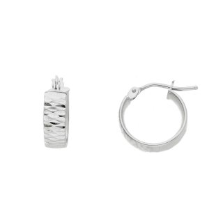 Songa Antonio - Orecchini Cerchio - Oro Bianco - 18 Ct