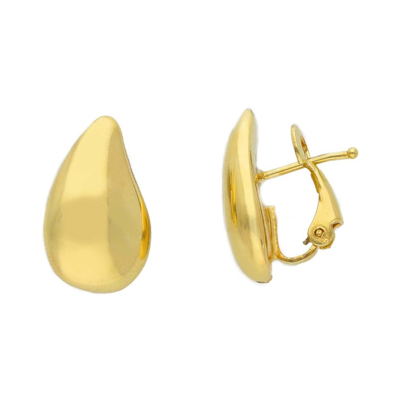 Songa Antonio - Orecchini Perno Clips - Oro Giallo 18 Ct