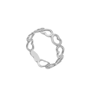 Songa Antonio - Anello Fedina - Oro Bianco - 18 Carati