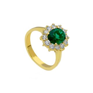 Songa Antonio - Anello Solitario - Oro Giallo - 18 Ct