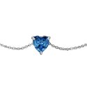 Luca Barra - Bracciale Donna - Acciaio - Cuore Cristallo Blu