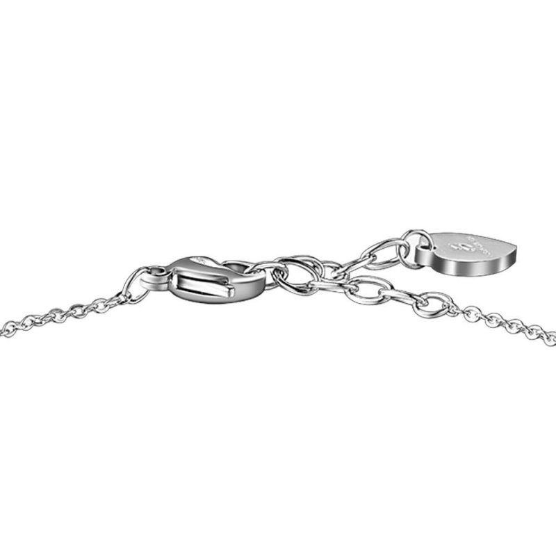 Luca Barra - Bracciale Donna - Acciaio - Cuore Cristallo Blu