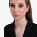 Luca Barra - Collana Donna Goccia - Acciaio Ip Gold - Cristalli Bianchi
