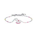 Luca Barra - Bracciale Cavallo A Dondolo - Acciaio - Smalto Rosa