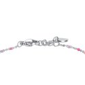 Luca Barra - Bracciale Cavallo A Dondolo - Acciaio - Smalto Rosa