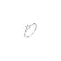 Luca Barra - Anello Donna Acciaio - Cristallo Bianco - Elegante