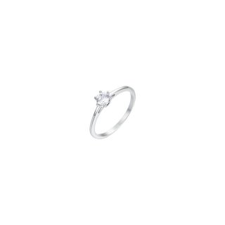 Luca Barra - Anello Donna Acciaio - Cristallo Bianco - 4.25Mm