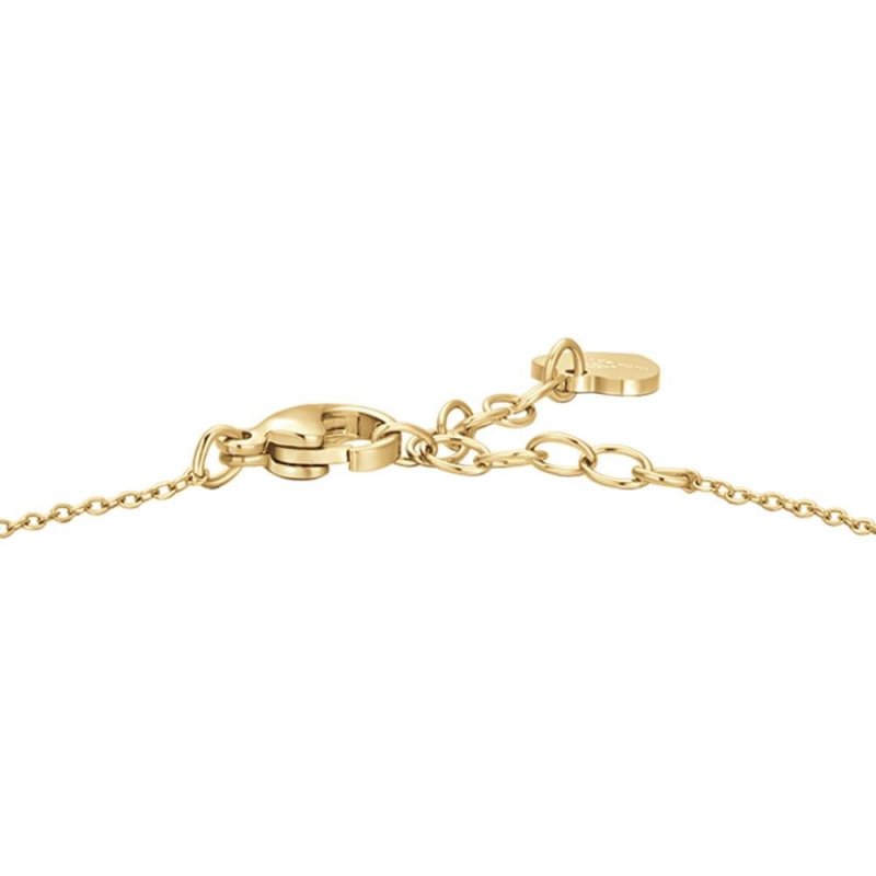Luca Barra - Bracciale Donna - Acciaio Ip Gold - Croce E Zirconi