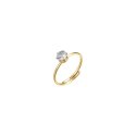 Luca Barra - Anello Donna Acciaio Ip Gold - Zircone Bianco