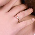 Luca Barra - Anello Donna Acciaio Ip Gold - Zircone Bianco
