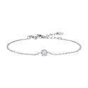 Luca Barra - Bracciale Donna Acciaio - Cristallo Bianco - 16+3Cm