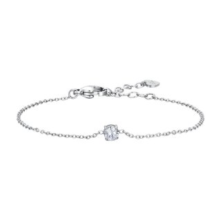 Luca Barra - Bracciale Donna Acciaio - Cristallo Bianco - 16+3Cm
