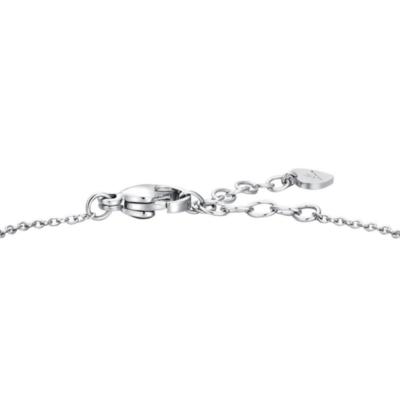 Luca Barra - Bracciale Donna Acciaio - Cristallo Bianco - 16+3Cm