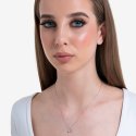 Luca Barra - Collana Donna Acciaio - Cristallo Bianco Elegante