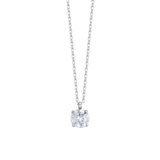 Luca Barra - Collana Donna Acciaio - Cristallo Bianco Elegante