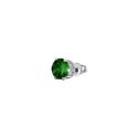 Luca Barra - Mono Orecchino Donna - Acciaio - Zircone Verde