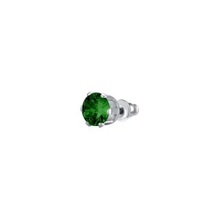 Luca Barra - Mono Orecchino Donna - Acciaio - Zircone Verde