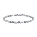 Luca Barra - Bracciale Uomo Acciaio - Effetto Vintage - 19+3Cm