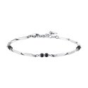 Luca Barra - Bracciale Uomo Acciaio - Pietre Agata Elegante