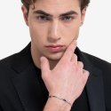 Luca Barra - Bracciale Uomo Acciaio - Pietre Agata Elegante