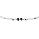 Luca Barra - Bracciale Uomo Acciaio - Pietre Agata Elegante