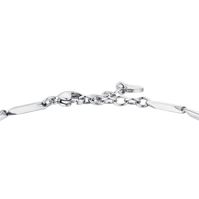 Luca Barra - Bracciale Uomo - Acciaio - Pietre Lapis