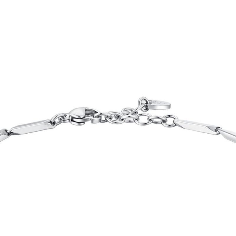 Luca Barra - Bracciale Uomo - Acciaio - Pietre Turchesi