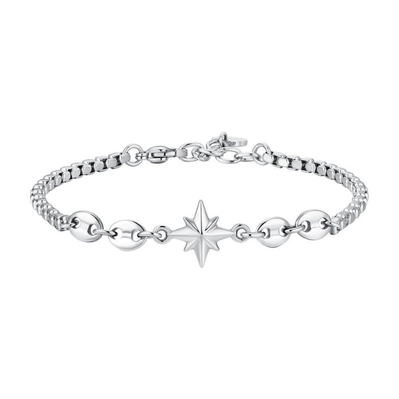 Luca Barra - Bracciale Uomo - Acciaio - Rosa Dei Venti