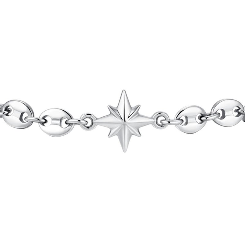 Luca Barra - Bracciale Uomo - Acciaio - Rosa Dei Venti