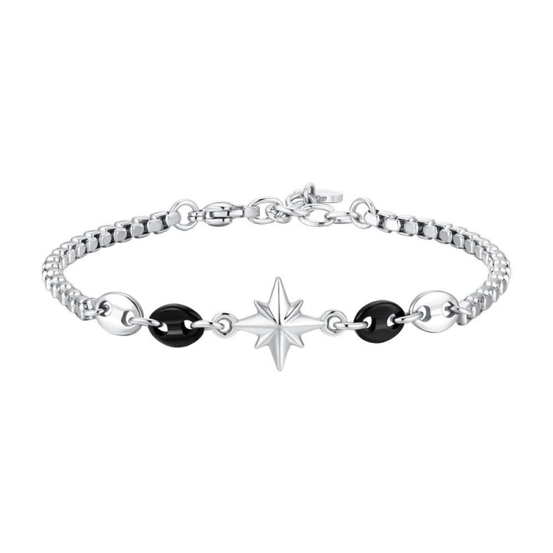 Luca Barra - Bracciale Uomo - Acciaio - Rosa Dei Venti