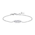 Luca Barra - Bracciale Donna Acciaio - Zirconi Bianchi - Eleganza