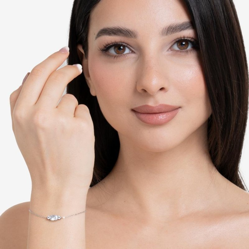 Luca Barra - Bracciale Donna Acciaio - Zirconi Bianchi - Eleganza