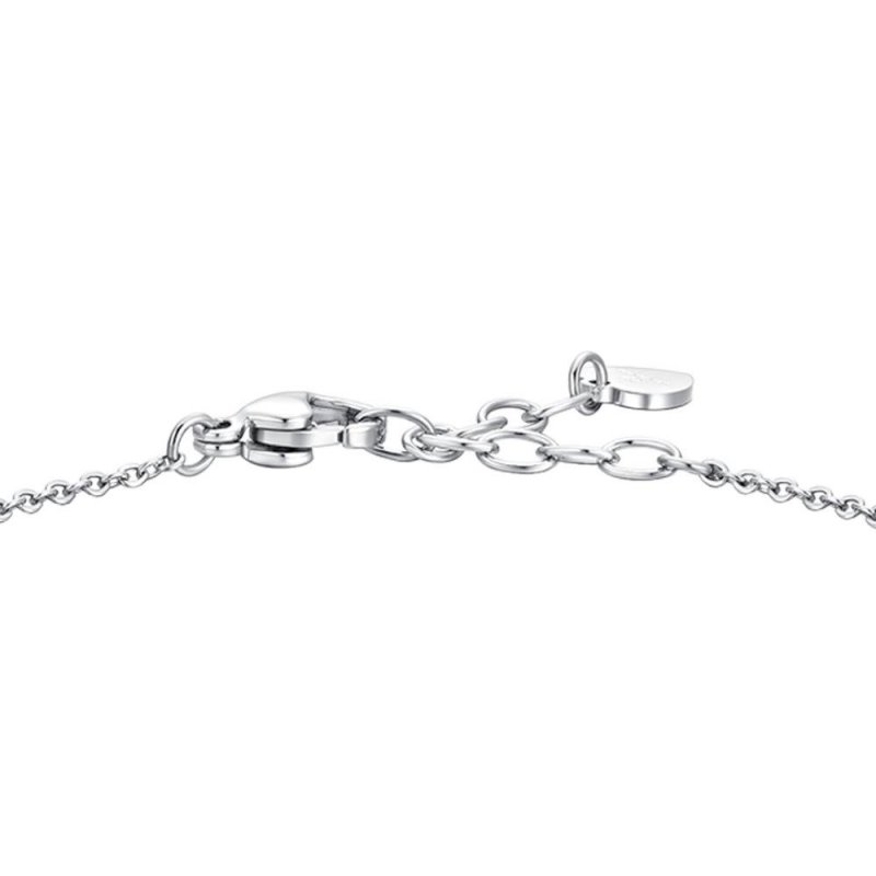 Luca Barra - Bracciale Donna - Acciaio - Zirconi Rosa E Bianchi