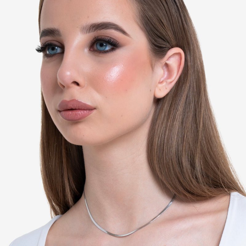 Luca Barra - Collana Snake Donna - Acciaio - Elegante