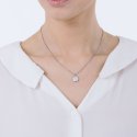 Luca Barra - Collana Donna Acciaio - Coccinella - Cristalli Bianchi