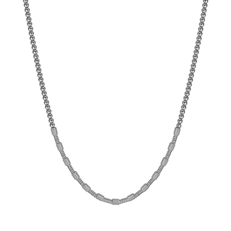 Luca Barra - Collana Uomo Acciaio - Elegante - Versatile
