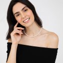 Luca Barra - Collana Donna Perle Bianche - Acciaio - Elegante