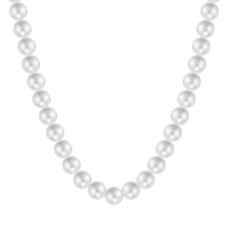 Luca Barra - Collana Donna Perle Bianche - Acciaio - Elegante