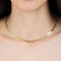 Luca Barra - Collana Snake Donna - Acciaio Dorato - 38+5Cm