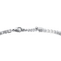 Luca Barra - Bracciale Tennis Uomo - Acciaio - Cristalli Neri