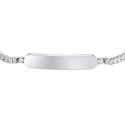 Luca Barra - Bracciale Tennis Bambina - Acciaio - Cristalli Bianchi