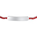 Luca Barra - Bracciale Tennis Bambina - Acciaio - Cristalli Rossi