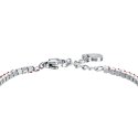 Luca Barra - Bracciale Tennis Bambina - Acciaio - Cristalli Rossi