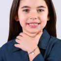 Luca Barra - Bracciale Bambina - Acciaio - Cristalli Bianchi