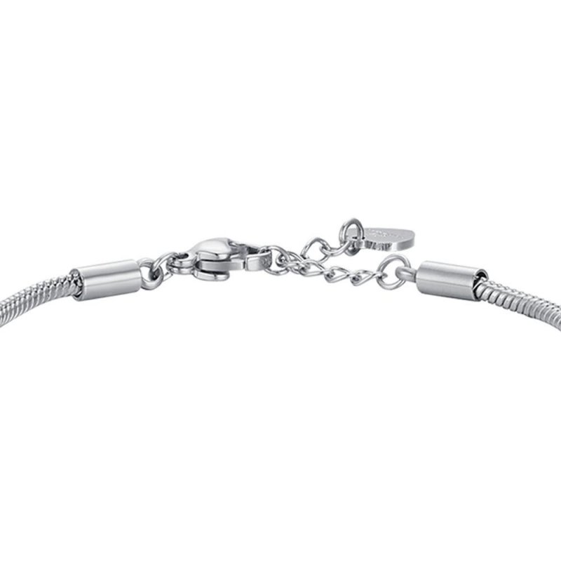 Luca Barra - Bracciale Bambina - Acciaio - Cristalli Bianchi