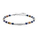 Luca Barra - Bracciale Uomo Acciaio - Lapis - Occhio Di Tigre
